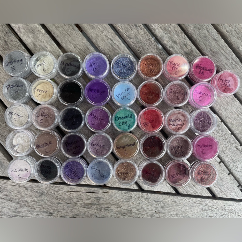 Sistaco mineral nail powder sample 12 pack you pick colors